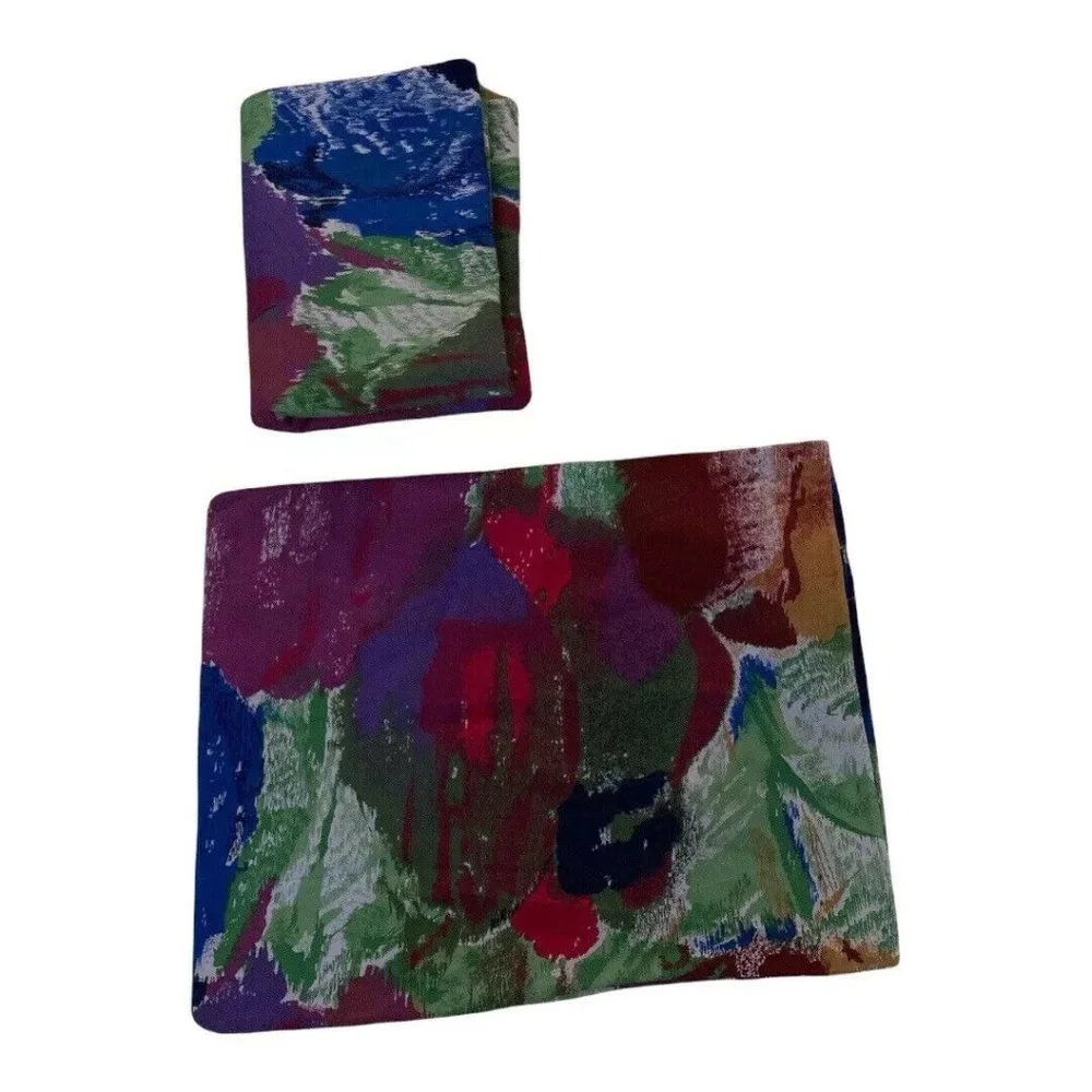 IKEA Twin ? Duvet Cover + Pillow Case Multicolored Tie Dyed Measures -56